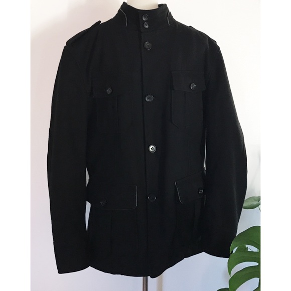 Hugo Boss Other - BOSS Hugo Boss Military Button Wool Blend Coat 40R